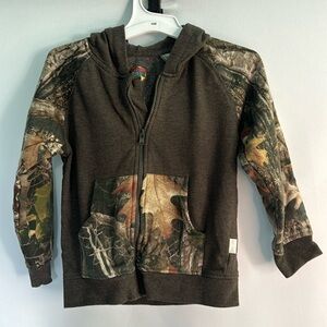 💜3/$15 Outdoor Kids Camo Hooded Zipper Jacket